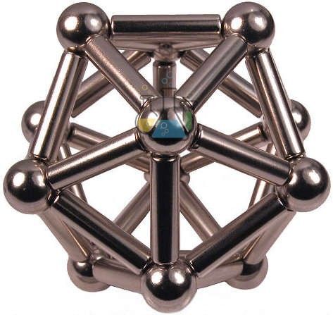 Icosahedron Made of Neodymium Magnets